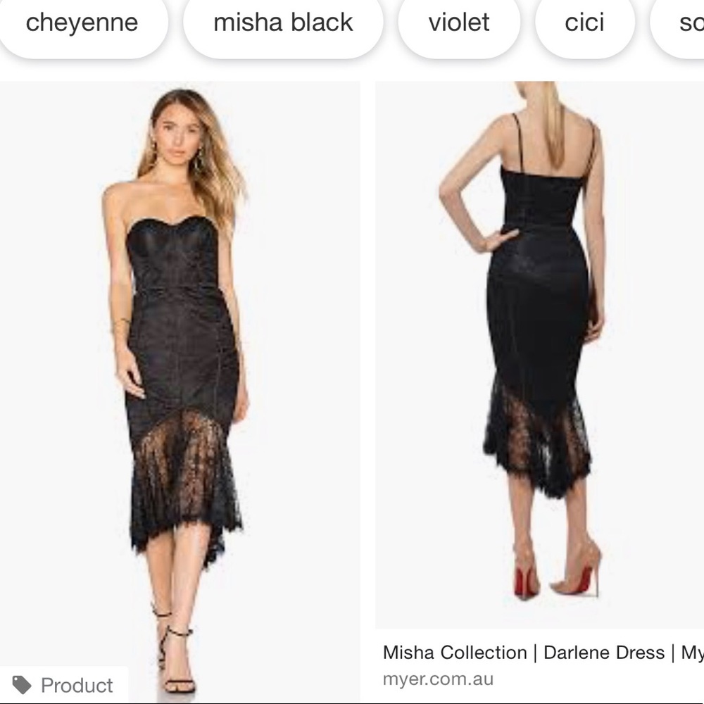 COPY - Misha Collection Darlene Dress, Black, US 6